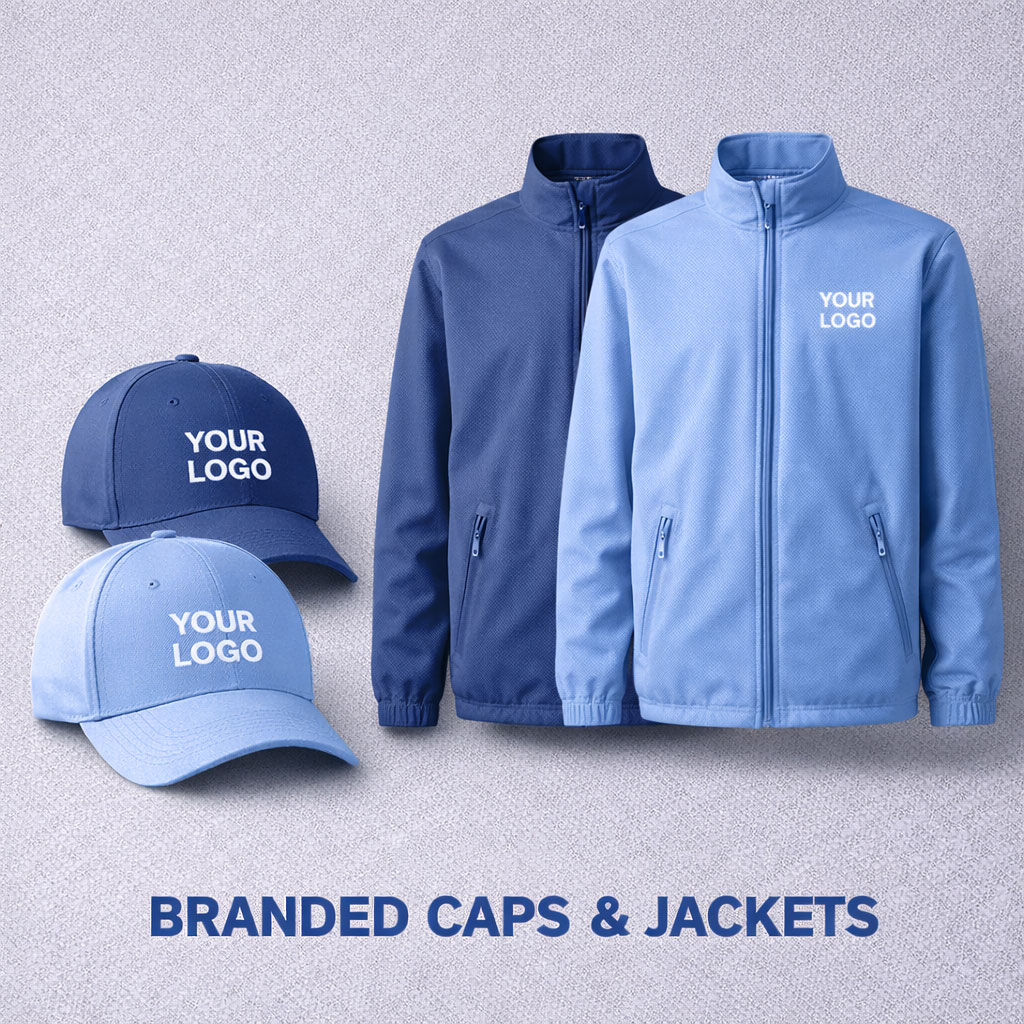 Branded Caps & Jackets