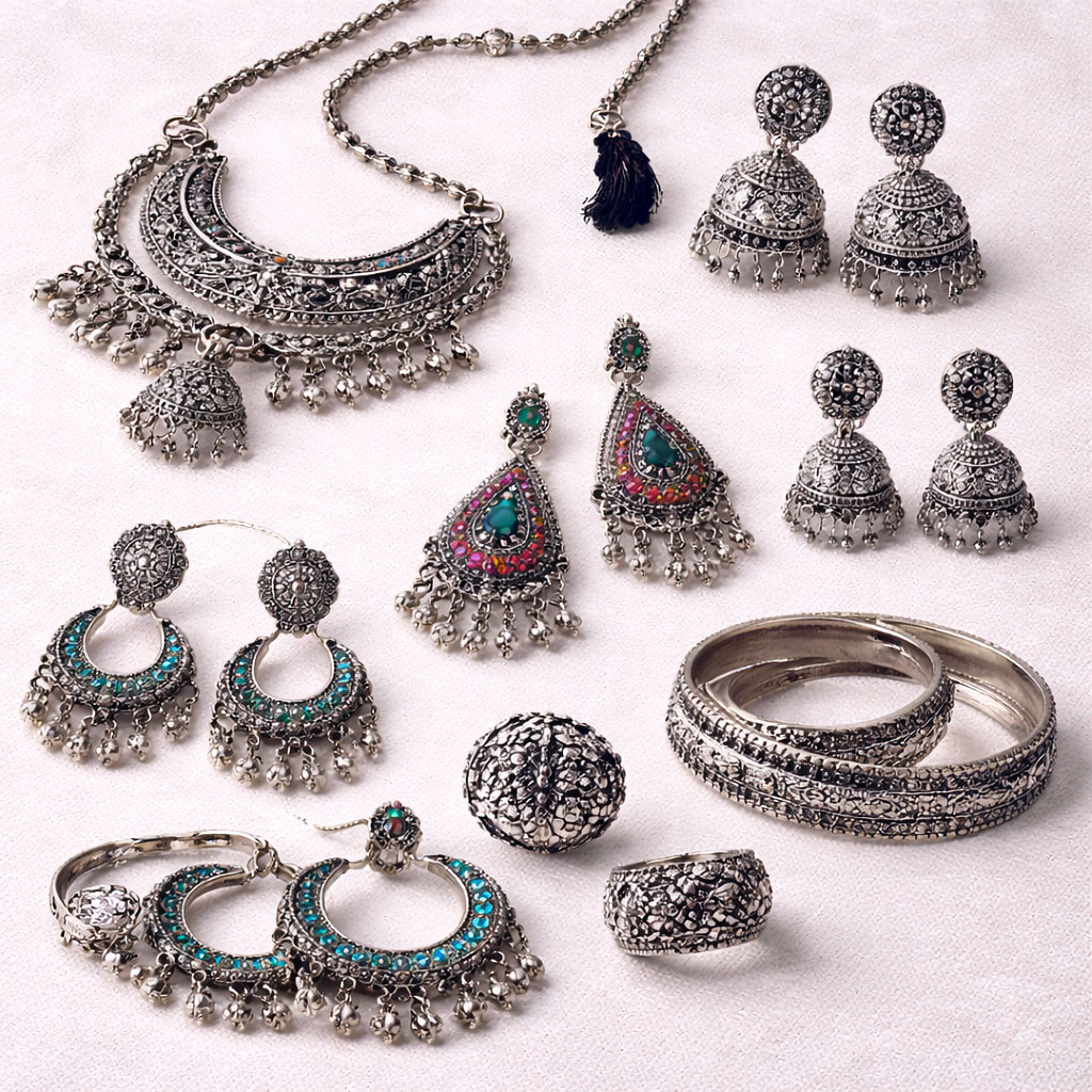 Oxidized Silver Jewellery