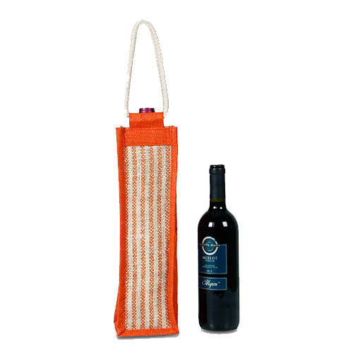 Single Jute Bottle Bag