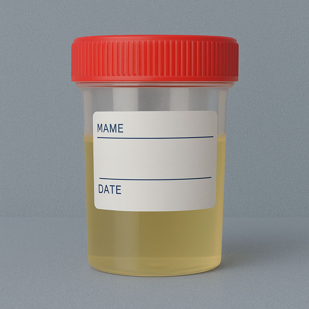 Urine Collection Container (with Label & Screw Cap)